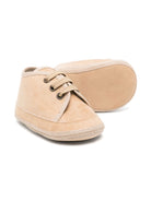 Sneakers in suede per neonato Colorichiari beige con punta tonda - Rubino Kids