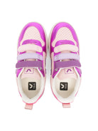 Sneakers metalliche V - 10 per bambina VEJA Kids multicolor con punta tonda - Rubino Kids