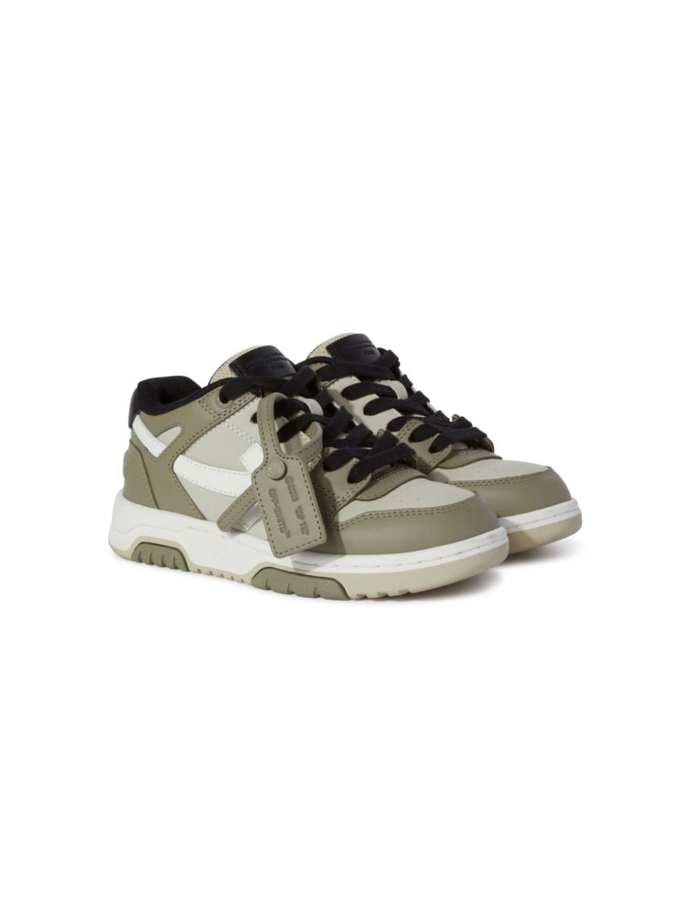 Sneakers Out Of Office per bambino Off - White Kids verde con punta traforata - Rubino Kids