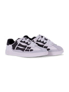 Sneakers Pacific Bones per bambino Amiri Kids bianche e nere con suola in rilievo - Rubino Kids