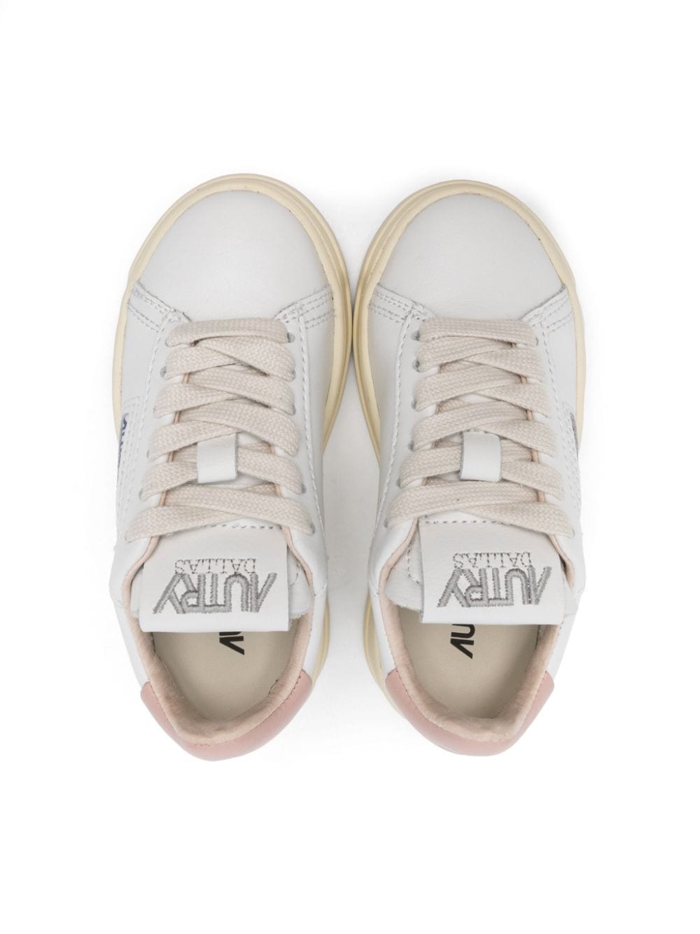 Sneakers per bambina Autry Kids Dallas bianco con logo inciso sul retro - Rubino Kids