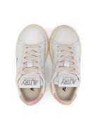 Sneakers per bambina Autry Kids Dallas bianco con logo inciso sul retro - Rubino Kids