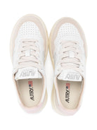 Sneakers per bambina Autry Kids Medalist bianco con chiusura con lacci - Rubino Kids