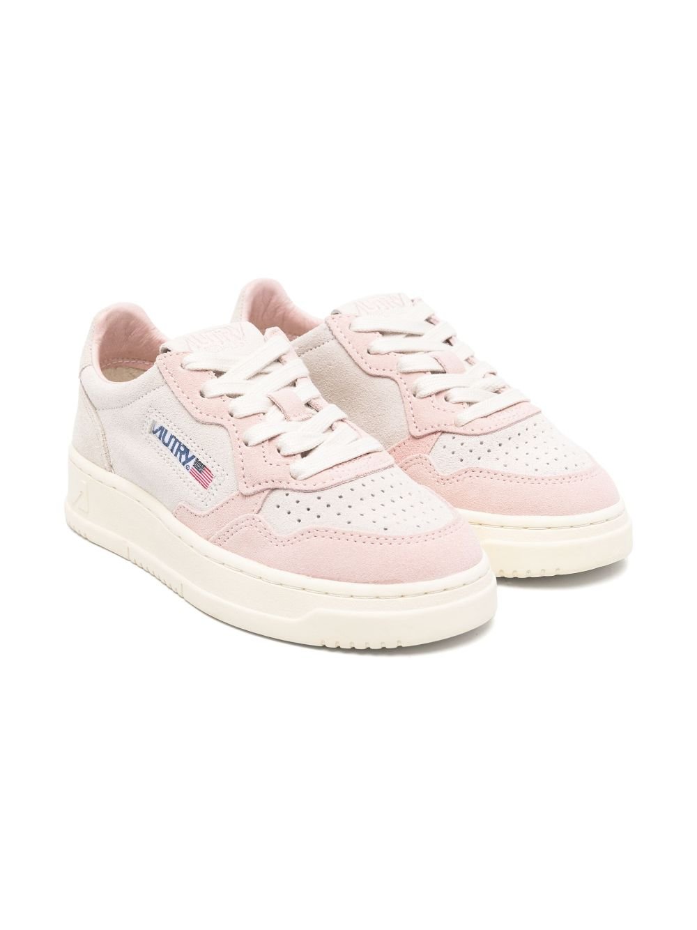 Sneakers per bambina Autry Kids Medalist rosa con chiusura con lacci - Rubino Kids