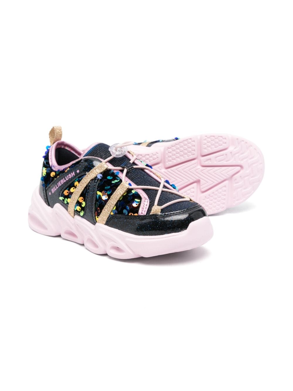 Sneakers per bambina Billieblush blu con paillettes - Rubino Kids