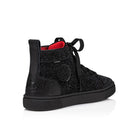 Sneakers per bambina Christian Louboutin Kids nero con glitter - Rubino Kids