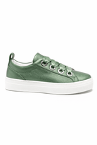 Sneakers per bambina Colorichiari verde con soletta in pelle con logo - Rubino Kids