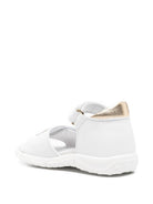 Sneakers per bambina Elisabetta Franchi La Mia Bambina bianche a strappo con logo - Rubino Kids