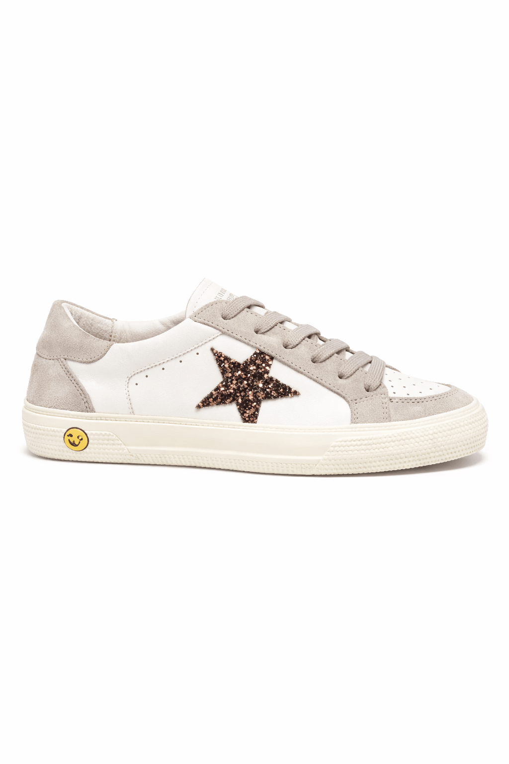 Sneakers per bambina Golden Goose Kids Double Quarter And Toe bianco con applicazione stella - Rubino Kids