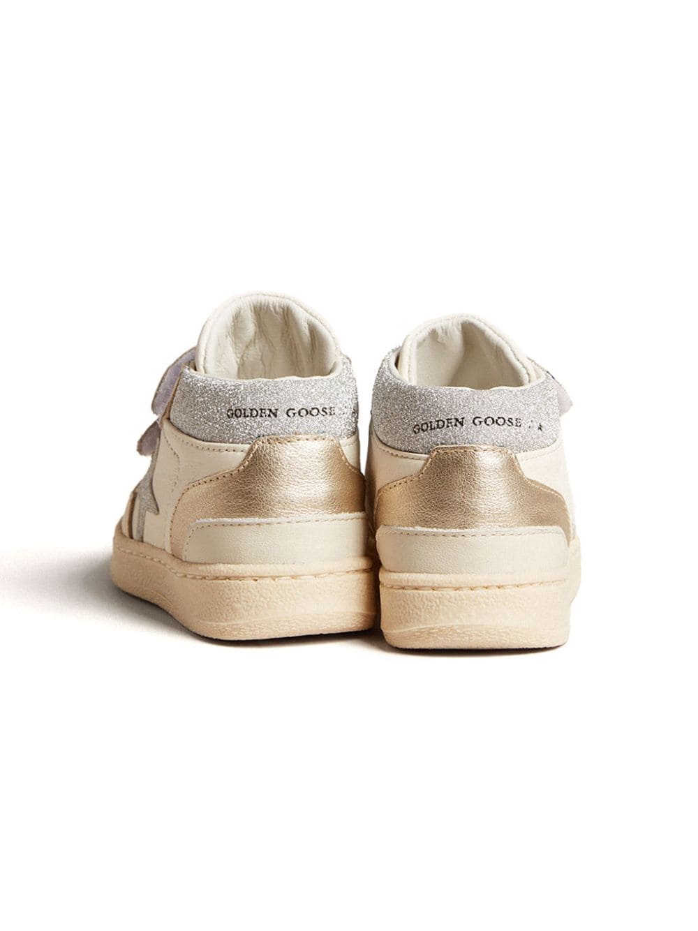 Sneakers per bambina Golden Goose Kids June oro con glitter - Rubino Kids