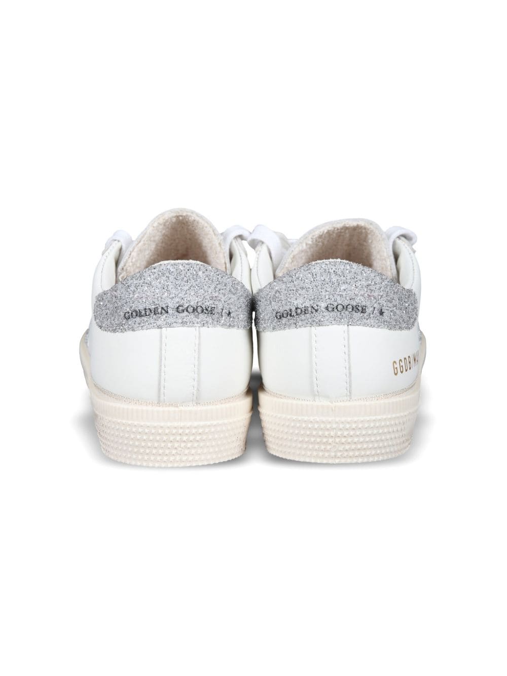 Sneakers per bambina Golden Goose Kids May bianco con dettaglio glitter - Rubino Kids