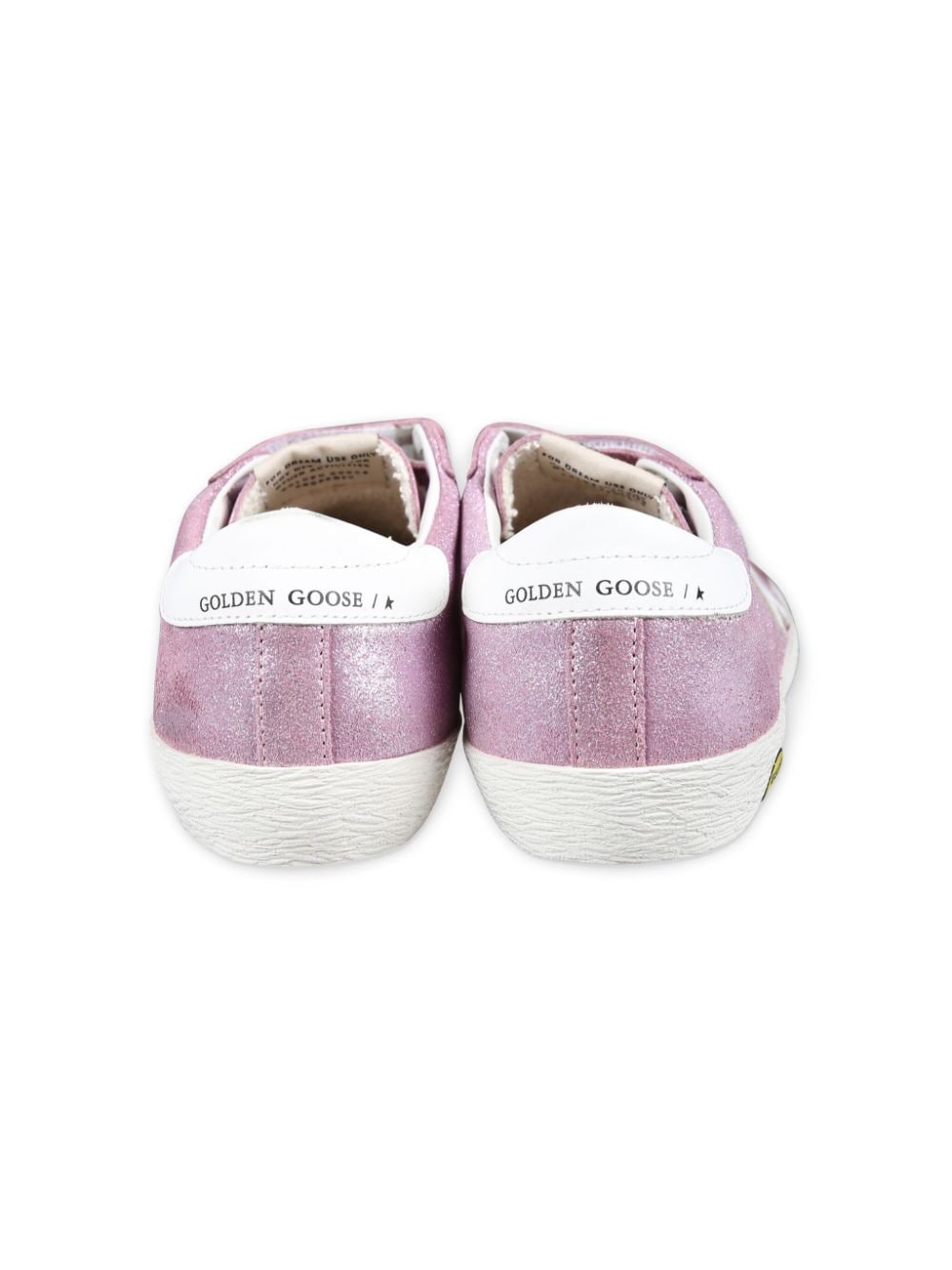 Sneakers per bambina Golden Goose Kids Old School rosa con dettaglio glitter - Rubino Kids