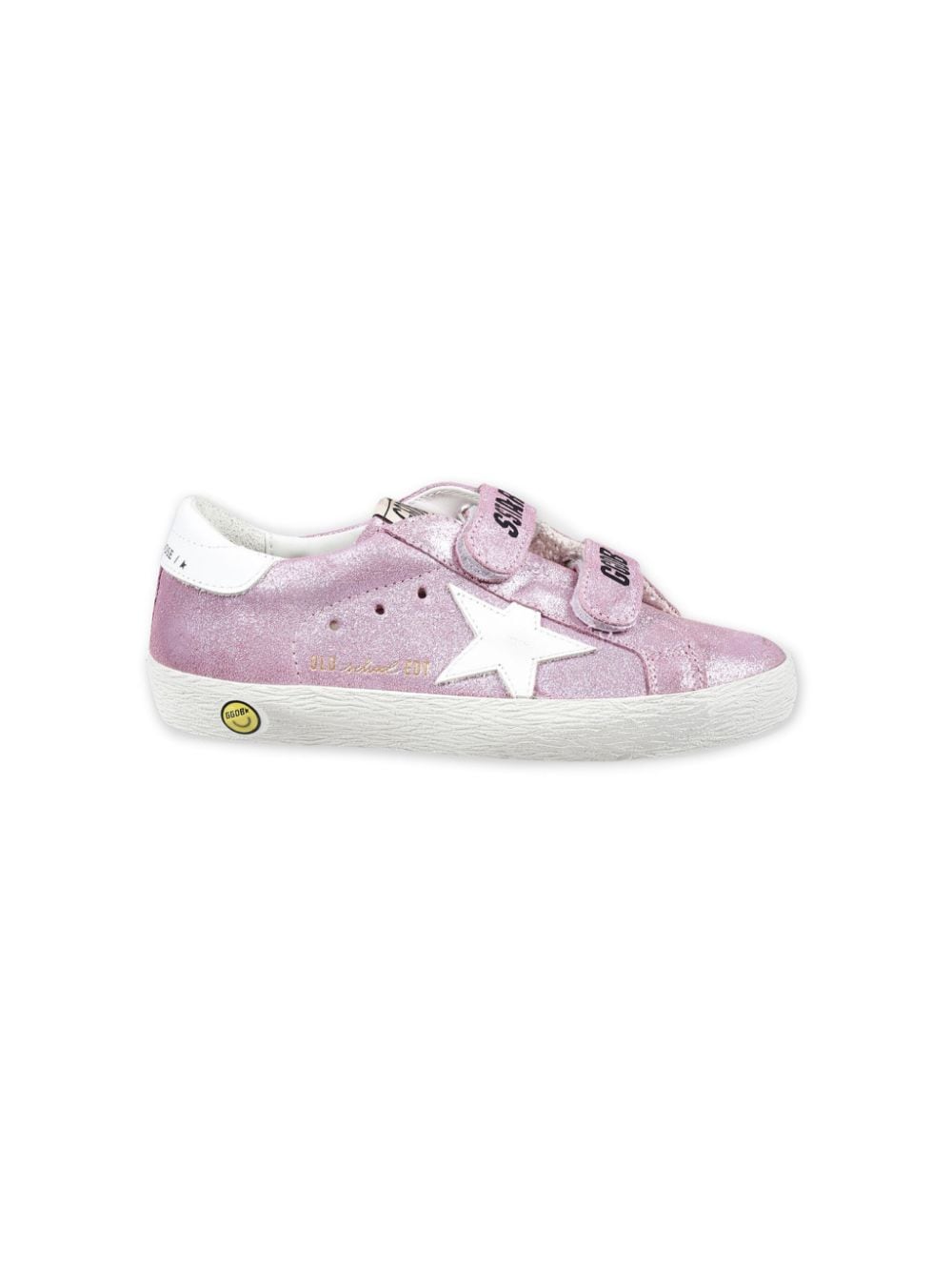 Sneakers per bambina Golden Goose Kids Old School rosa con dettaglio glitter - Rubino Kids