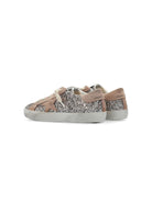 Sneakers per bambina Golden Goose Kids Super Star argento e beige con dettagli glitter - Rubino Kids