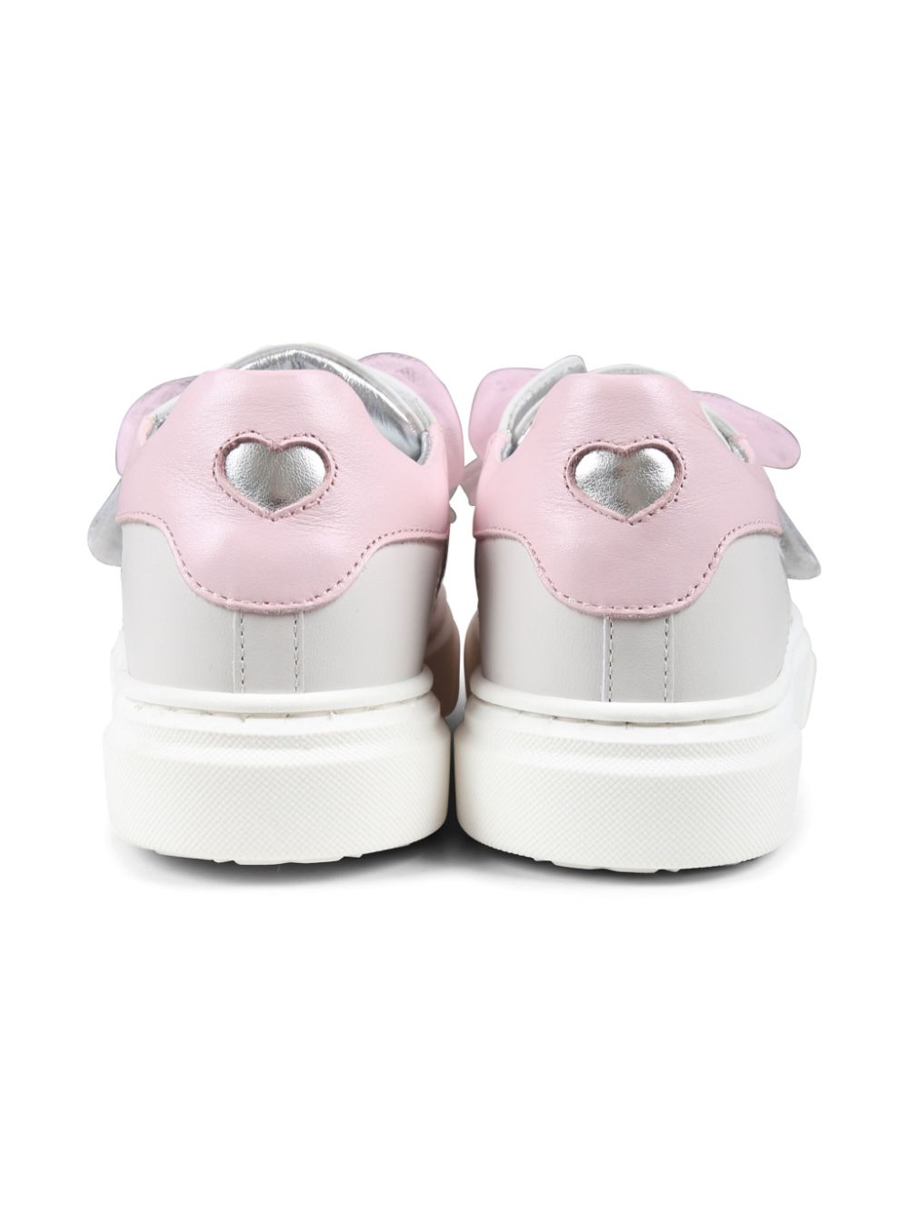 Sneakers per bambina Monnalisa bianco con logo in strass - Rubino Kids