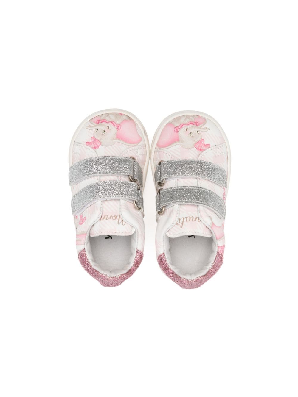 Sneakers per bambina Monnalisa bianco con stampa Dumbo - Rubino Kids