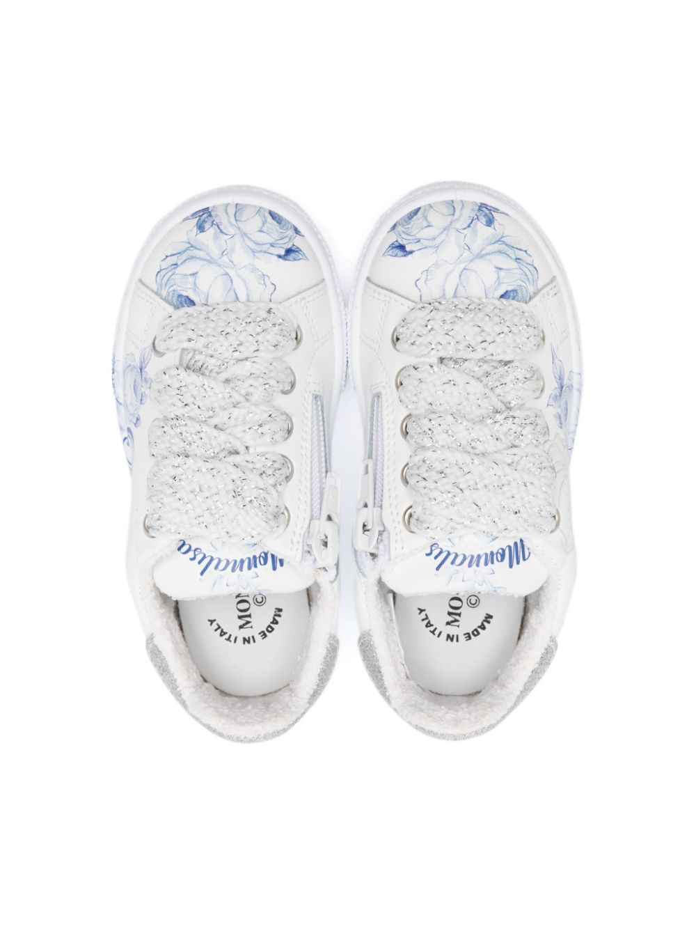 Sneakers per bambina Monnalisa bianco con stampa Frozen - Rubino Kids