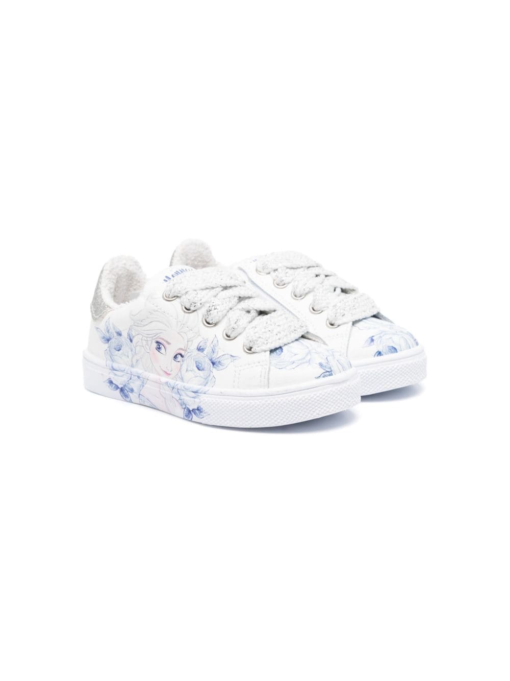 Sneakers per bambina Monnalisa bianco con stampa Frozen - Rubino Kids