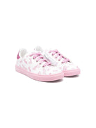 Sneakers per bambina Monnalisa x Barbie bianco con fondo rosa - Rubino Kids