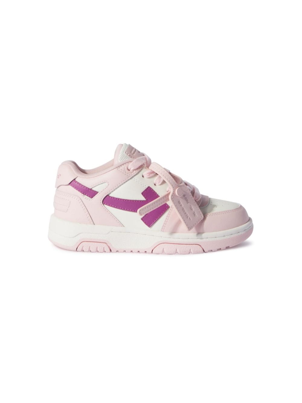 Sneakers per bambina Off - White Kids Out Of Office rosa e bianco con motivo Arrows - Rubino Kids