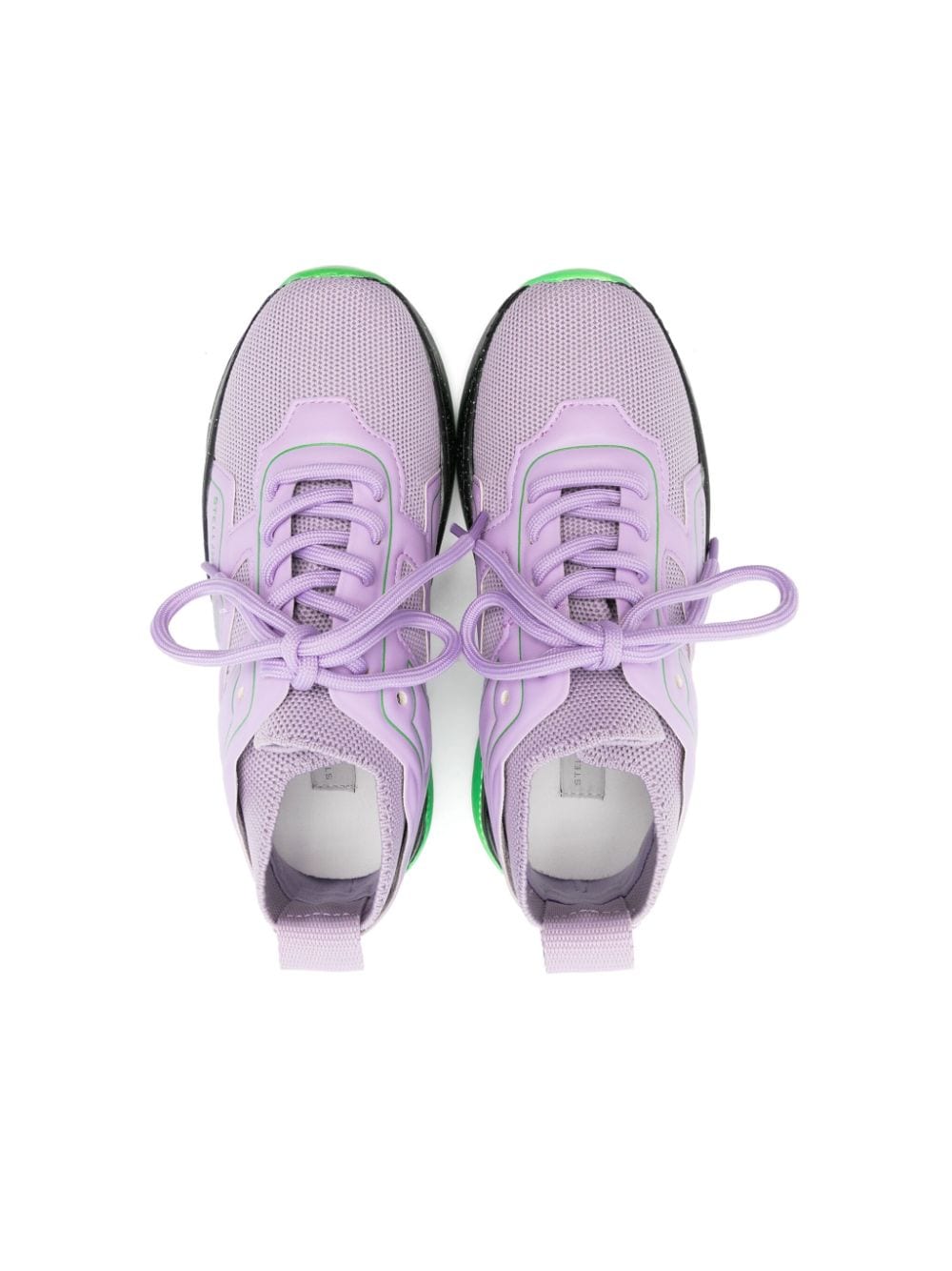 Sneakers per bambina Stella McCartney viola con design a inserti - Rubino Kids