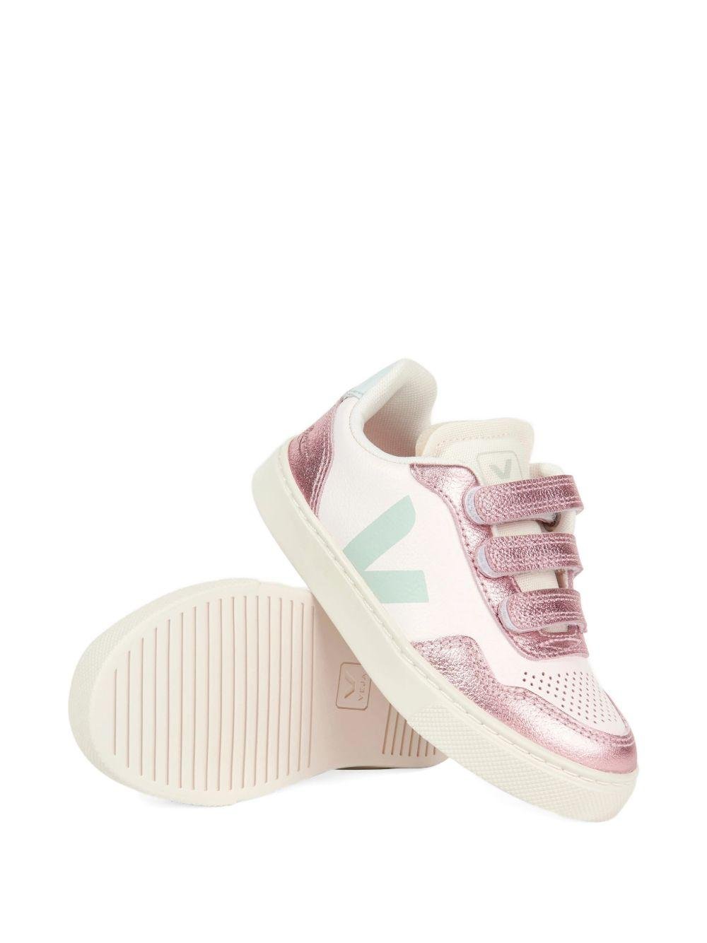 Sneakers per bambina VEJA Kids rosa con decorazione glitter - Rubino Kids