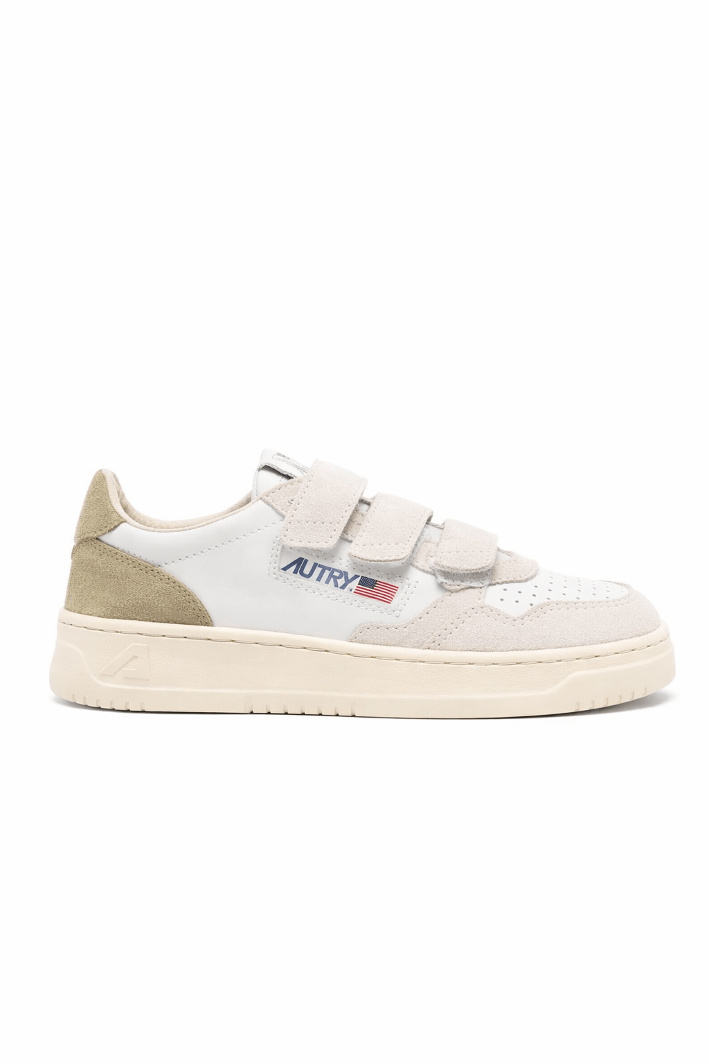 Sneakers per bambini AuTRY Kids beige con chiusura a strappo - Rubino Kids