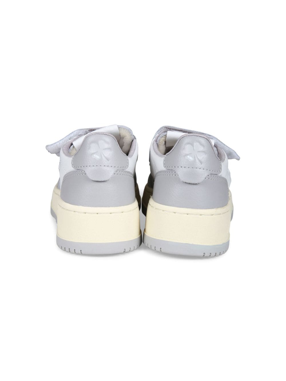 Sneakers per bambino Autry Kids Kidstripes grigio e bianco con chiusura a strappo - Rubino Kids