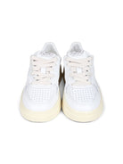 Sneakers per bambino Autry Kids Medalist bianco con tallone a contrasto con logo - Rubino Kids