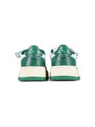 Sneakers per bambino Autry Kids verde e bianco con logo laterale - Rubino Kids