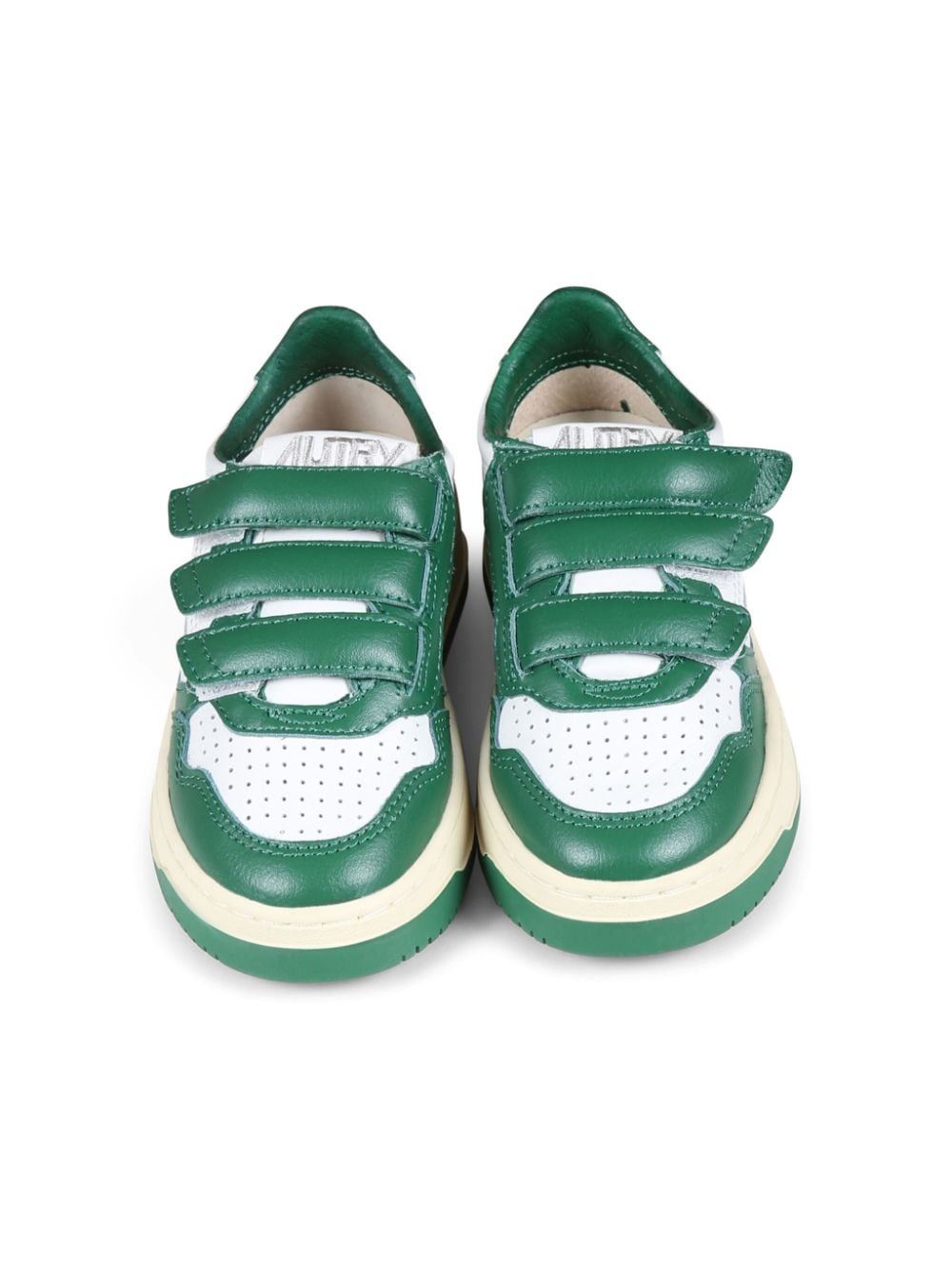 Sneakers per bambino Autry Kids verde e bianco con logo laterale - Rubino Kids