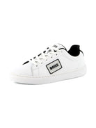 Sneakers per bambino BOSS Kids bianche con dettaglio con placca con logo - Rubino Kids