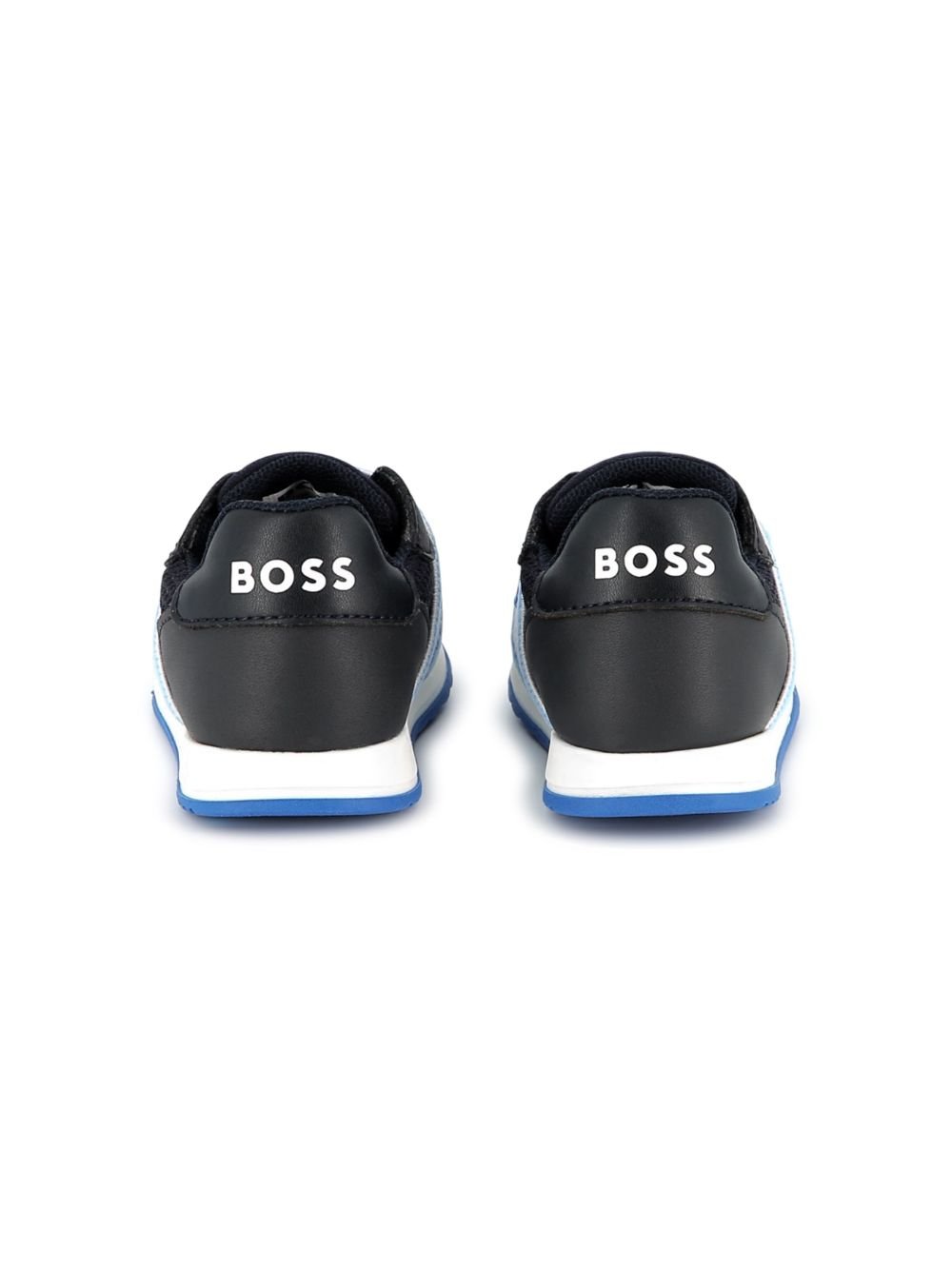 Sneakers per bambino Boss Kidswear blu con strappo con suola in gomma antiscivolo - Rubino Kids