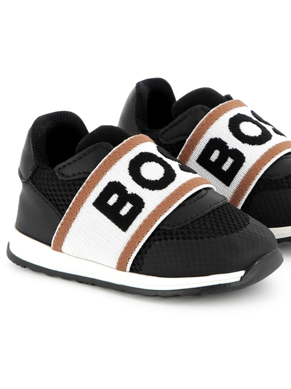 Sneakers per bambino Boss Kidswear nero con suola in gomma antiscivolo - Rubino Kids