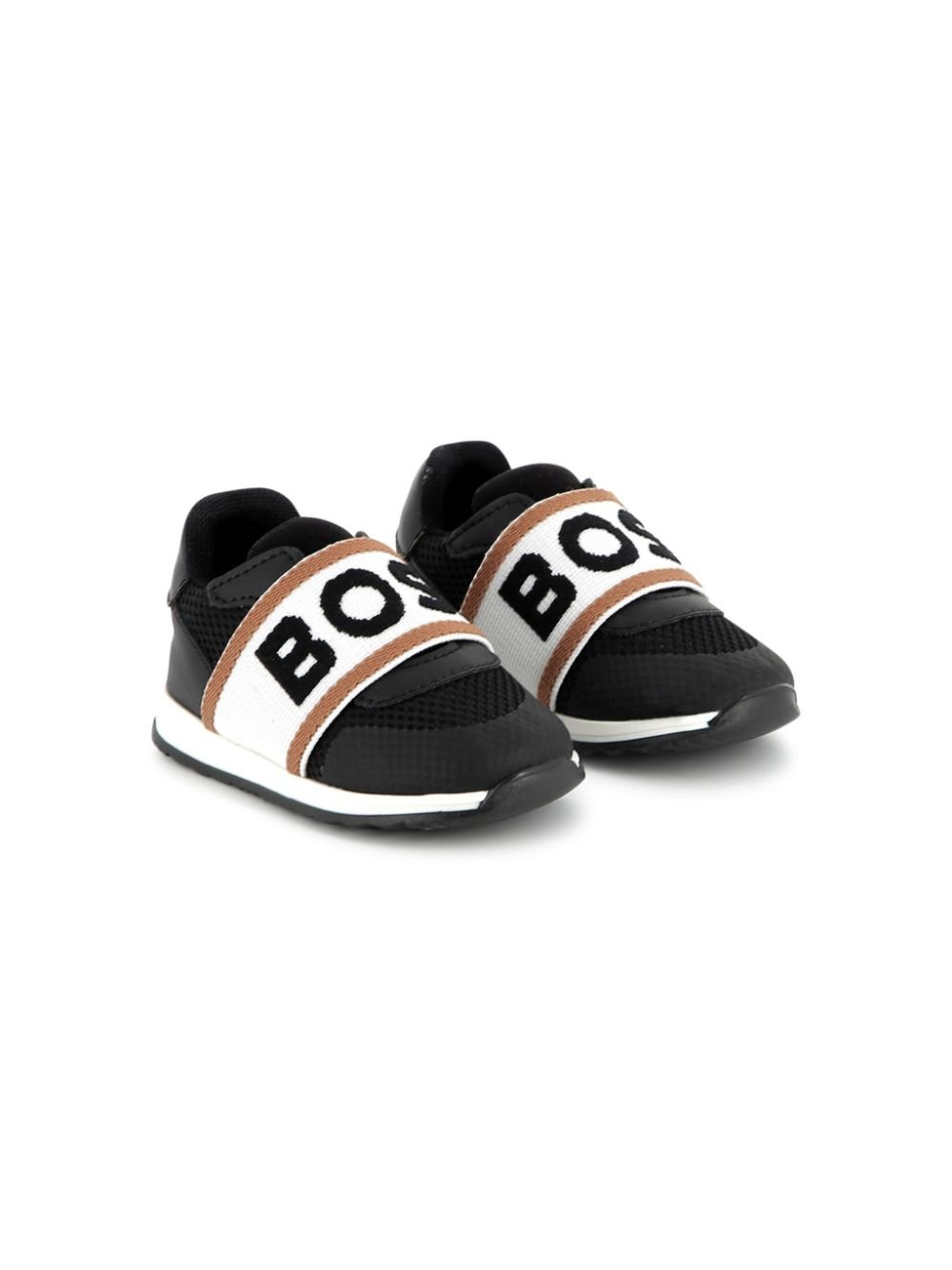 Sneakers per bambino Boss Kidswear nero con suola in gomma antiscivolo - Rubino Kids