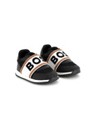 Sneakers per bambino Boss Kidswear nero con suola in gomma antiscivolo - Rubino Kids