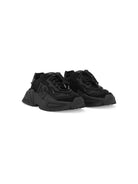 Sneakers per bambino Dolce & Gabbana Kids Daymaster nero con applicazione logo - Rubino Kids