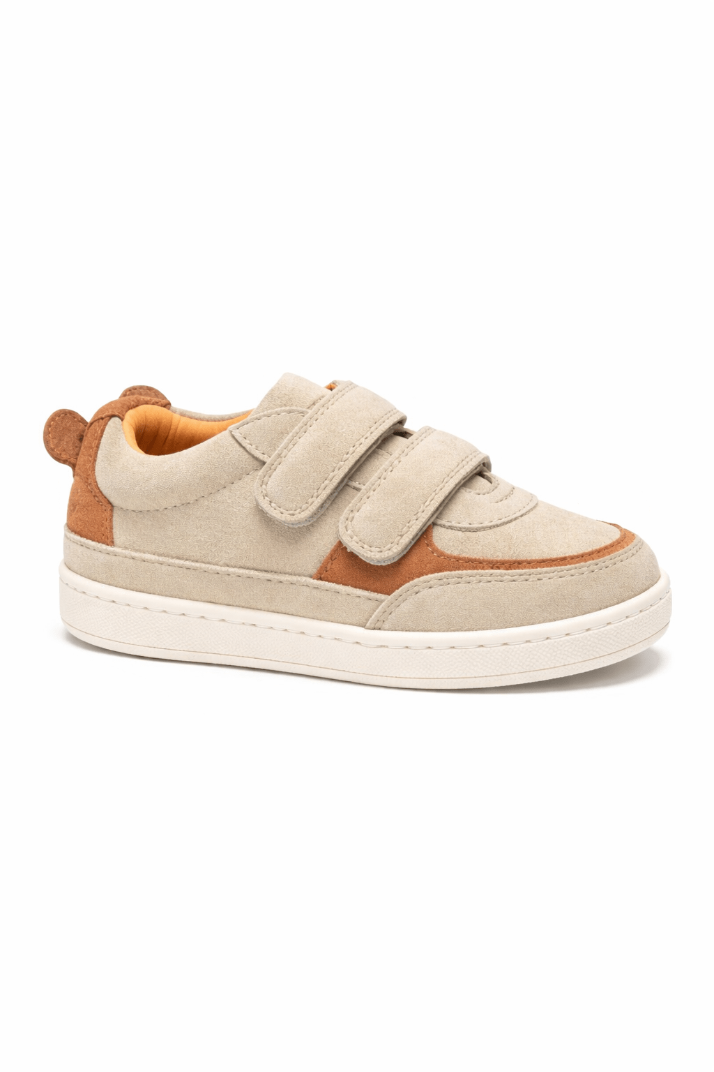 Sneakers per bambino Donsje beige con applicazione orsetto sul retro - Rubino Kids