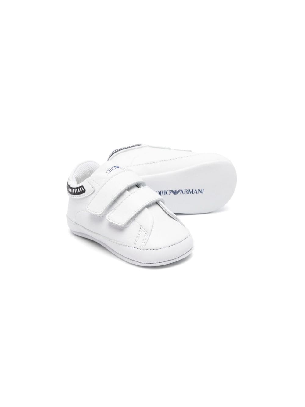 Sneakers per bambino Emporio Armani Kids bianco con strappo - Rubino Kids