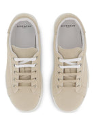 Sneakers per bambino Givenchy Kids beige con logo e lacci - Rubino Kids