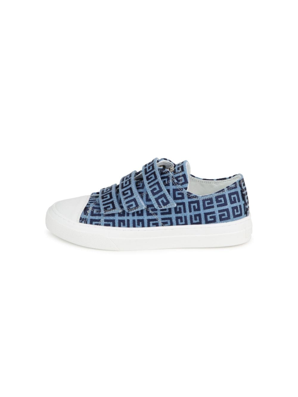 Sneakers per bambino Givenchy Kids in denim con stampa 4G e chiusura a strappo - Rubino Kids