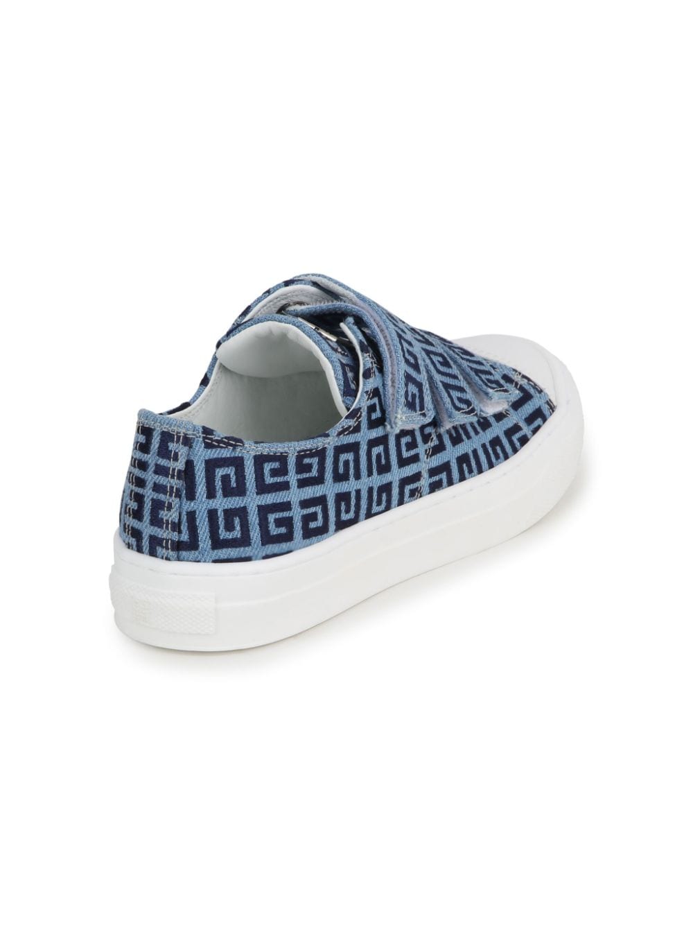 Sneakers per bambino Givenchy Kids in denim con stampa 4G e chiusura a strappo - Rubino Kids