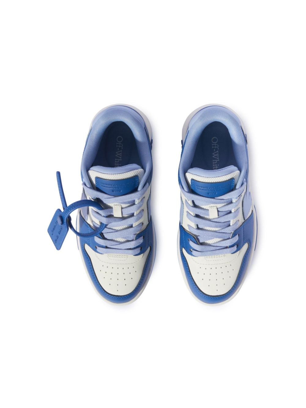 Sneakers per bambino Off - White Kids Out Of Office blu e bianco con motivo Arrows - Rubino Kids