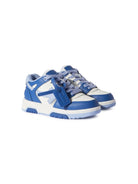 Sneakers per bambino Off - White Kids Out Of Office blu e bianco con motivo Arrows - Rubino Kids