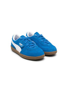 Sneakers per bambino Puma Kids Palermo azzurro con logo laterale e sul tallone - Rubino Kids