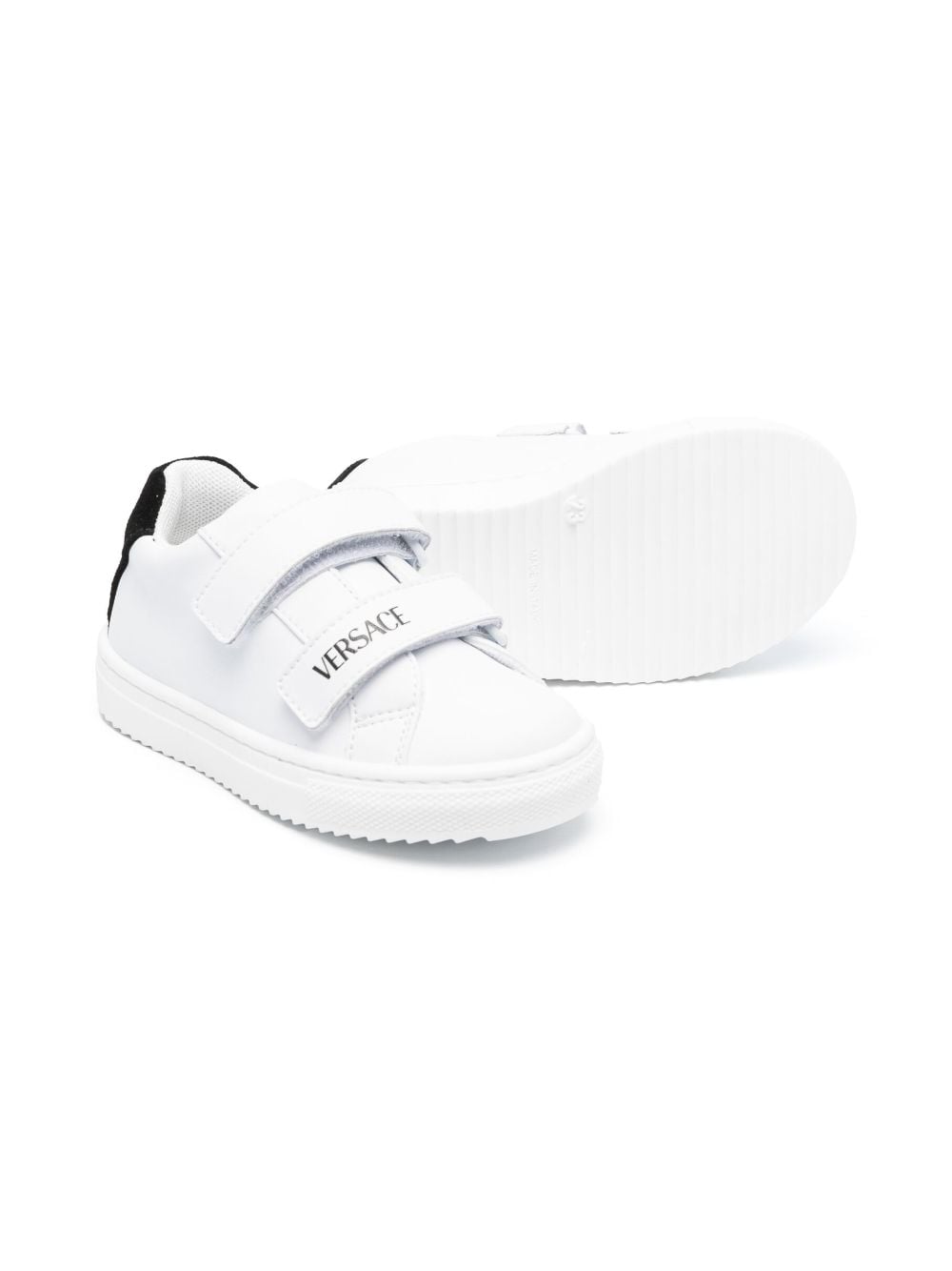 Sneakers per bambino Versace Kids bianco con chiusura a strappo - Rubino Kids