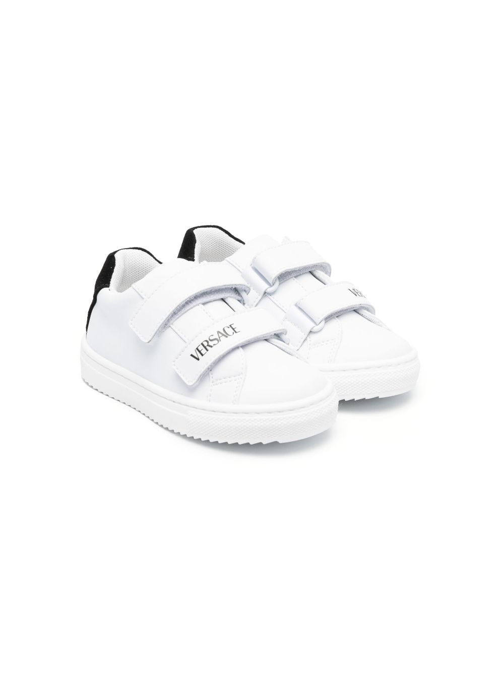 Sneakers per bambino Versace Kids bianco con chiusura a strappo - Rubino Kids