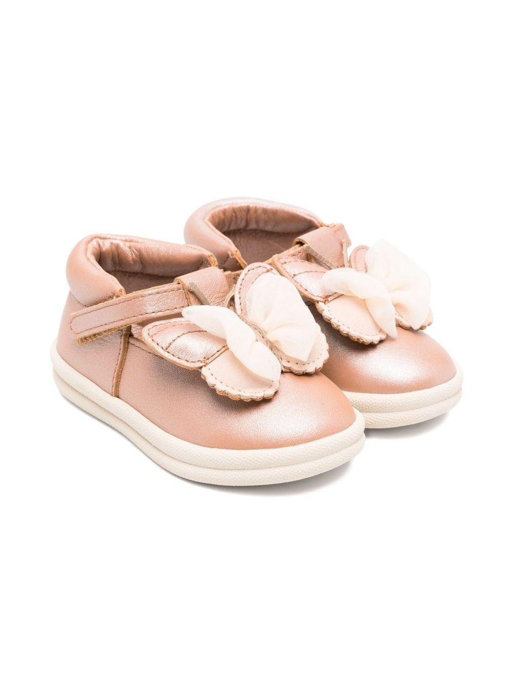 Sneakers per neonata Donsje rosa con decorazioni a farfalla - Rubino Kids