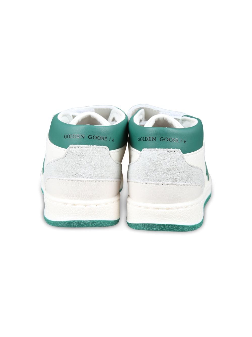 Sneakers per neonato Golden Goose Kids June Basket bianco con inserti verdi - Rubino Kids