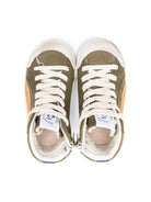 Sneakers per neonato Golden Goose Kids verde con applicazione laterale a stella - Rubino Kids